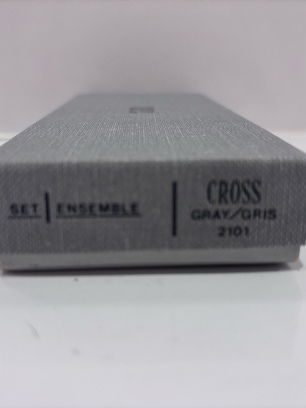Cross 2101 Gray Ballpoint Pen & Mechanical Pencil Set with Original Box - Picture 3 of 4